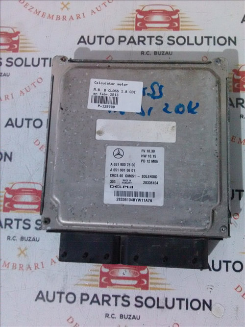 Calculator motor MERCEDES BENZ B CLASS W246 2013