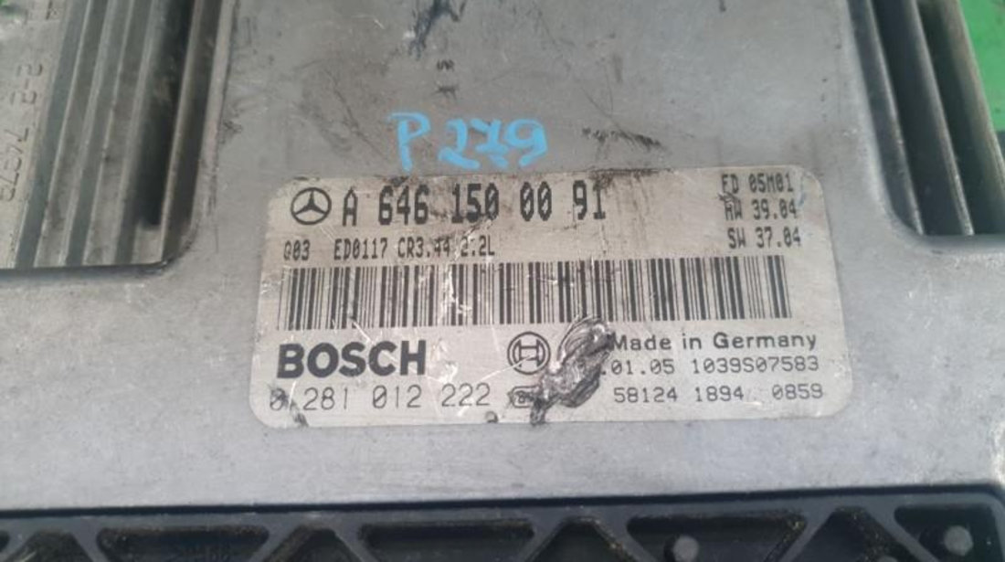 Calculator motor Mercedes C-Class (2001-2007) [W203] 0281012222