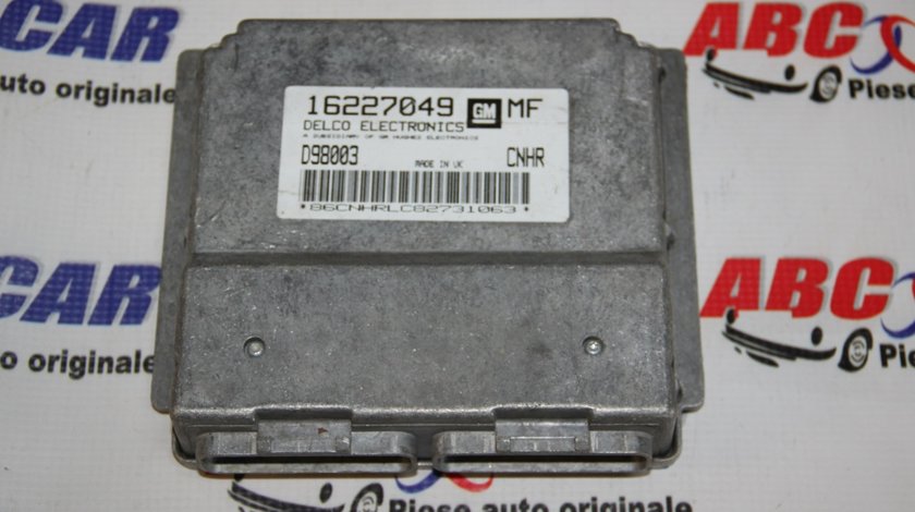 Calculator motor Opel Astra G 1.6 Benzina 8V cod: 16227049MF / 16227049 / D98003 model 2001