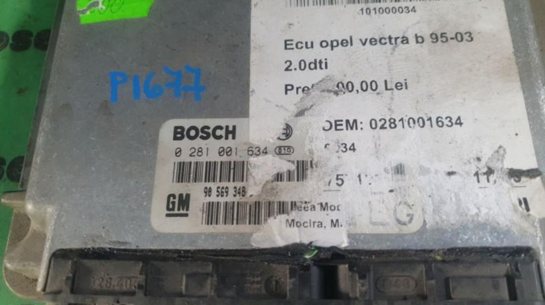 Calculator motor Opel Vectra B (1995-2002) 0281001634