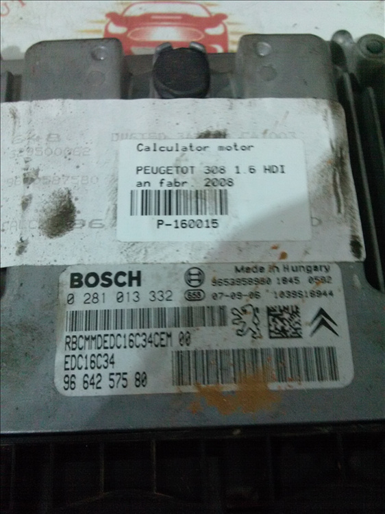 Calculator motor PEUGETOT 308 1.6 HDI an fabr. 2008