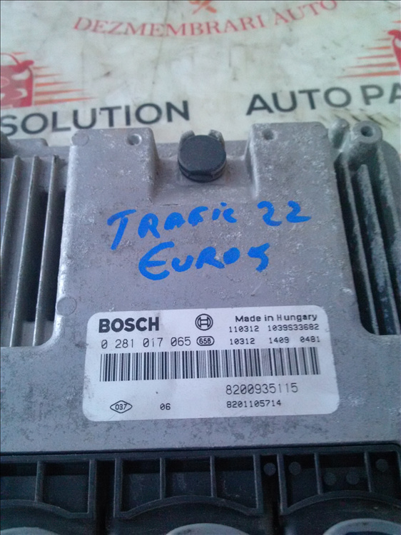 Calculator motor RENAULT TRAFIC 2.0 D