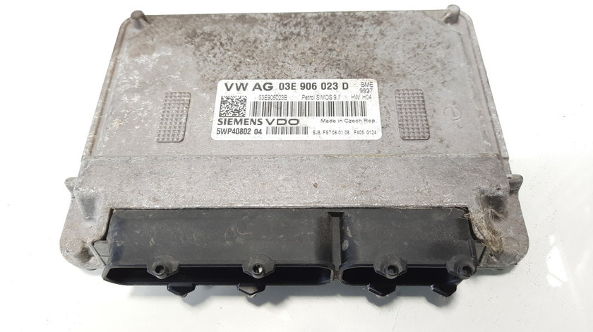 Calculator motor Siemens, cod 03E906023D, Seat Ibiza 4 (6L1) 1.2 B, BME (pr:110747)