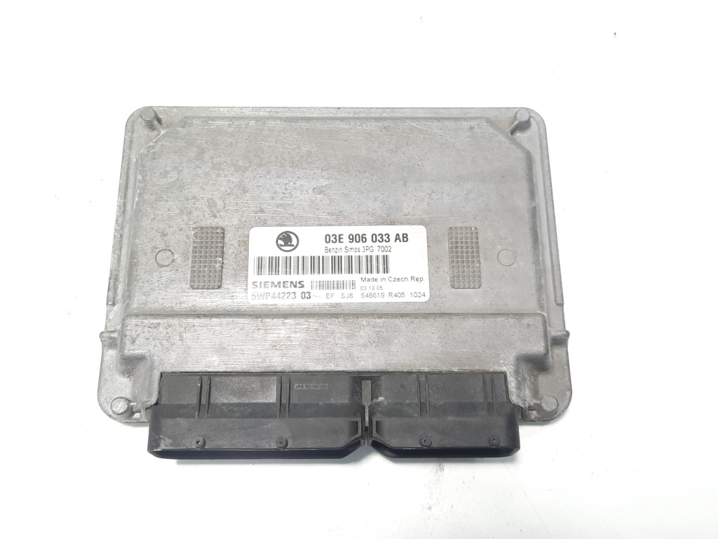 Calculator motor Siemens , cod 03E906033AB, Skoda Fabia 1 (6Y2) 1.2 benz, BME (id:495920)