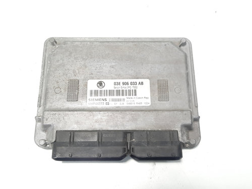 Calculator motor Siemens , cod 03E906033AB, Skoda Fabia 1 (6Y2) 1.2 benz, BME (id:495920)