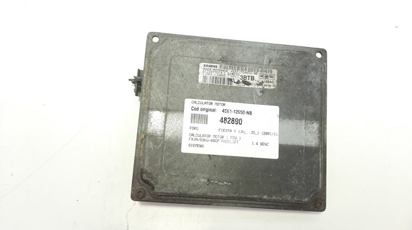 Calculator motor Siemens, cod 4S61-12650-NB, Ford Fiesta 5, 1.4 B, FXJA (id:482890)