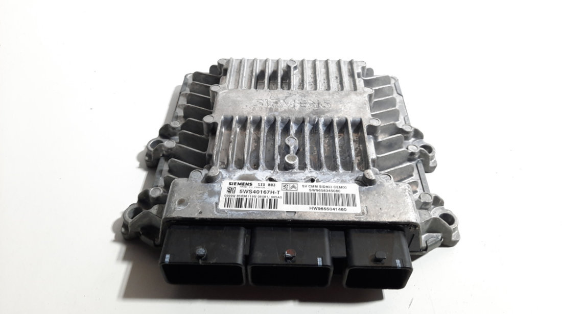 Calculator motor Siemens, cod 9658345080, 9655041480, Peugeot 307 CC (3B), 2.0 HDI, RHR (idi:491487)