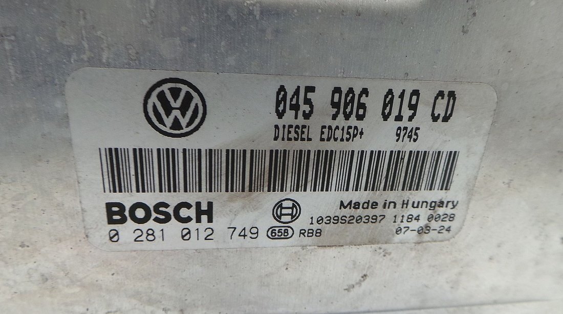 CALCULATOR MOTOR SKODA FABIA FABIA 1.4 TDI - (2007 2010)