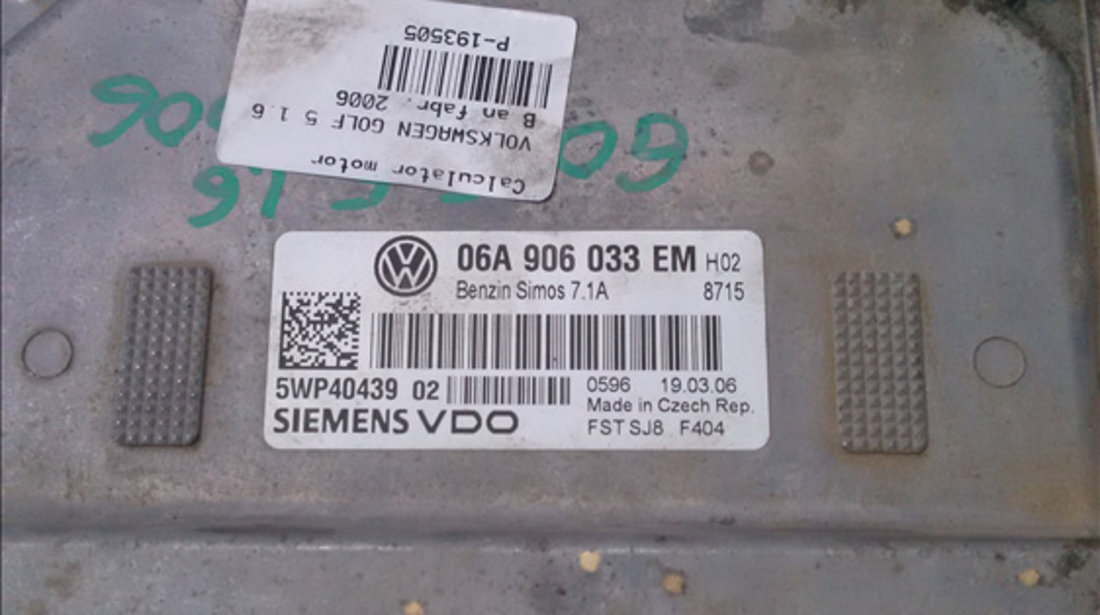 Calculator motor VOLKSWAGEN GOLF 5 2004-2009