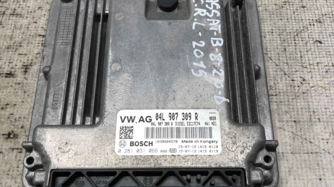 Calculator motor Volkswagen Passat B8 2.0 Motorina 2015, 04L907309R