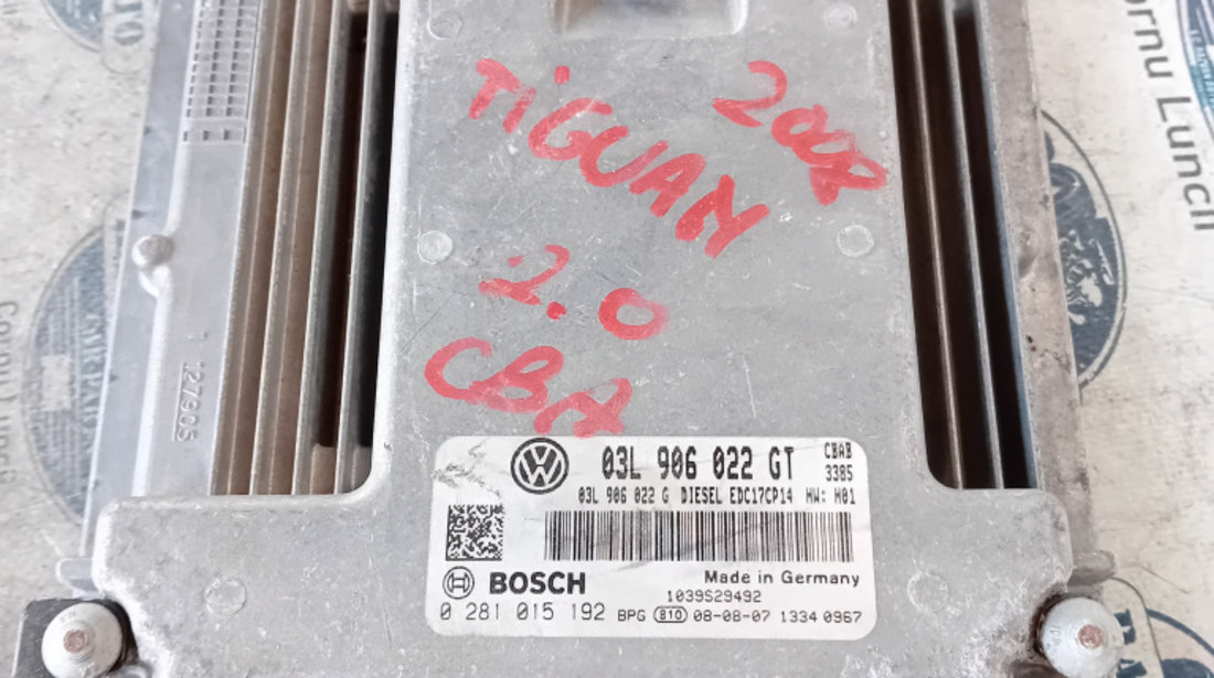 Calculator motor Volkswagen Tiguan 2.0 Motorina 2008, 03L906022GT