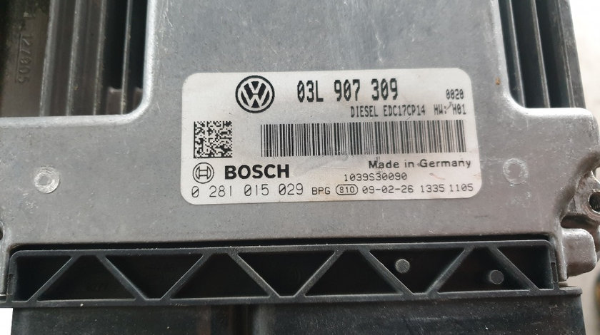 Calculator Motor VW Passat B6 2.0 TDI CBAB cod 03L 907 309 / 03L907309