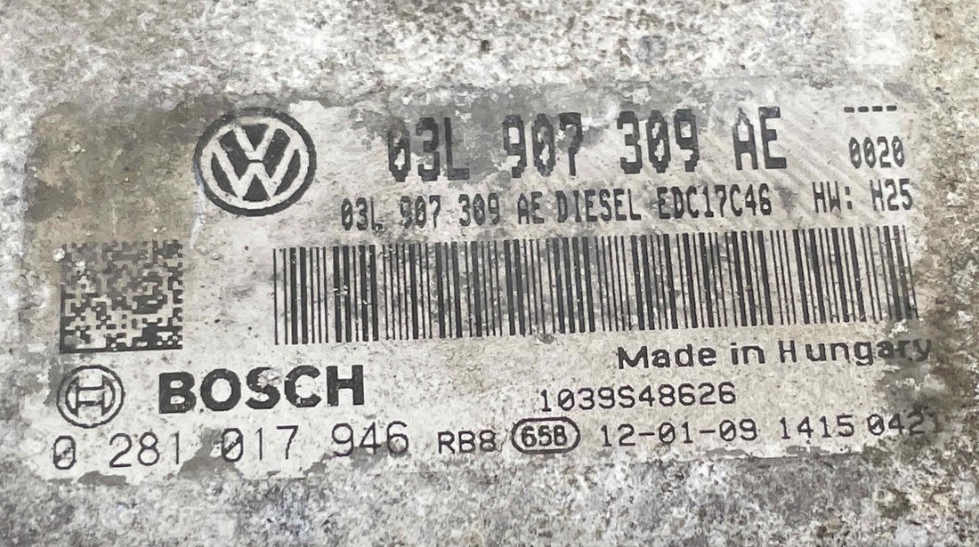 CALCULATOR MOTOR VW PASSAT PASSAT 2.0 TDI - (2010 2014)