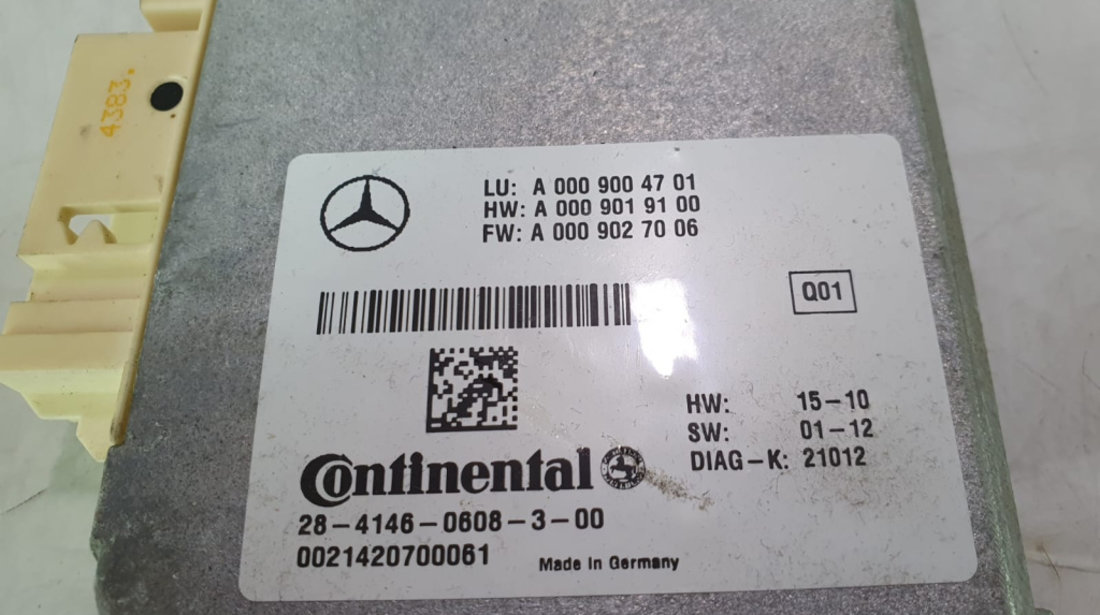 Calculator parktronic A0009004701 Mercedes-Benz GL-Class X166 [2012 - 2015] 4.7 benzina OM 278 927