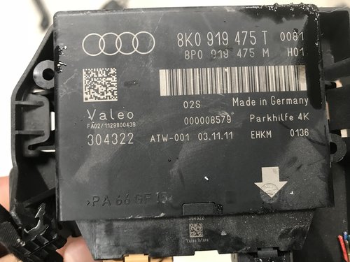 Calculator senzori parcare AUDI A4 B8 A5 8T 2009 2010 2011 2012