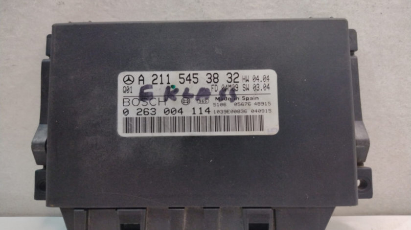 Calculator Senzori Parcare, cod A2115453832 Bosch Mercedes-Benz E-Class W211/S211 [2002 - 2006]