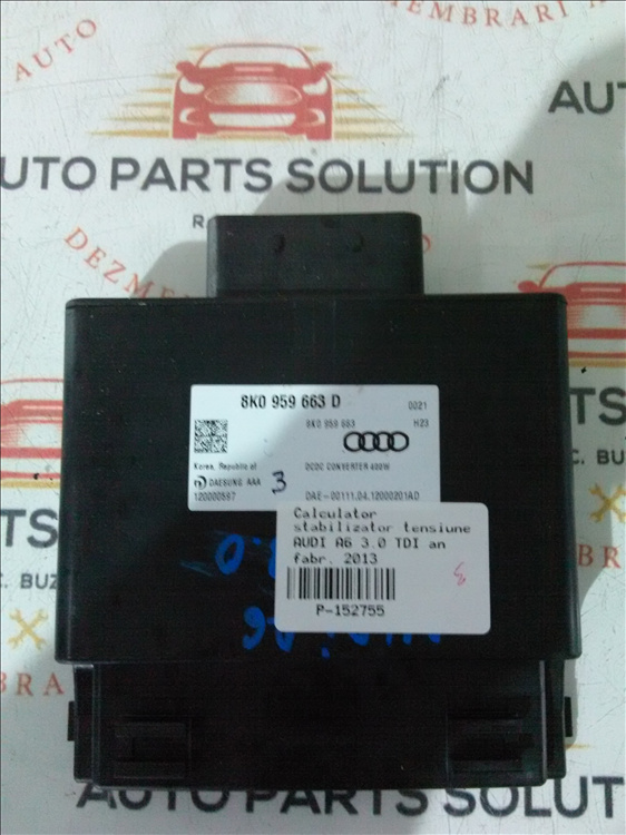 Calculator stabilizator tensiune AUDI A6 3.0 TDI an fabr. 2013