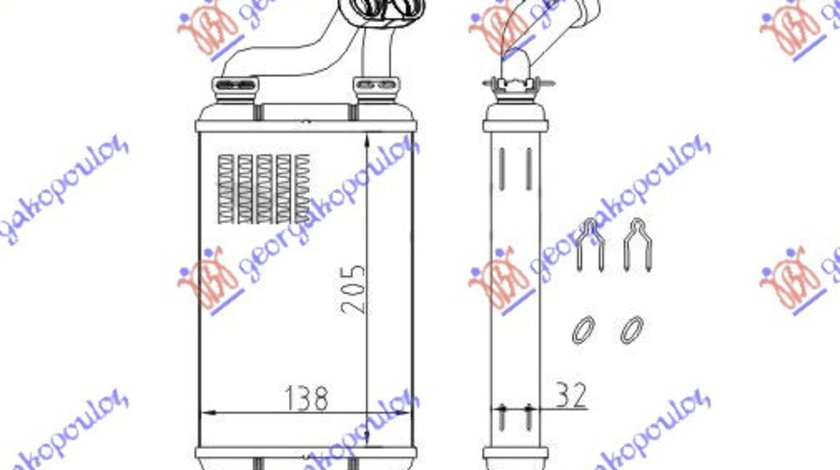 Calorifer Caldura - Bmw Series 3 (E36) Compact 1994 , 64118361915