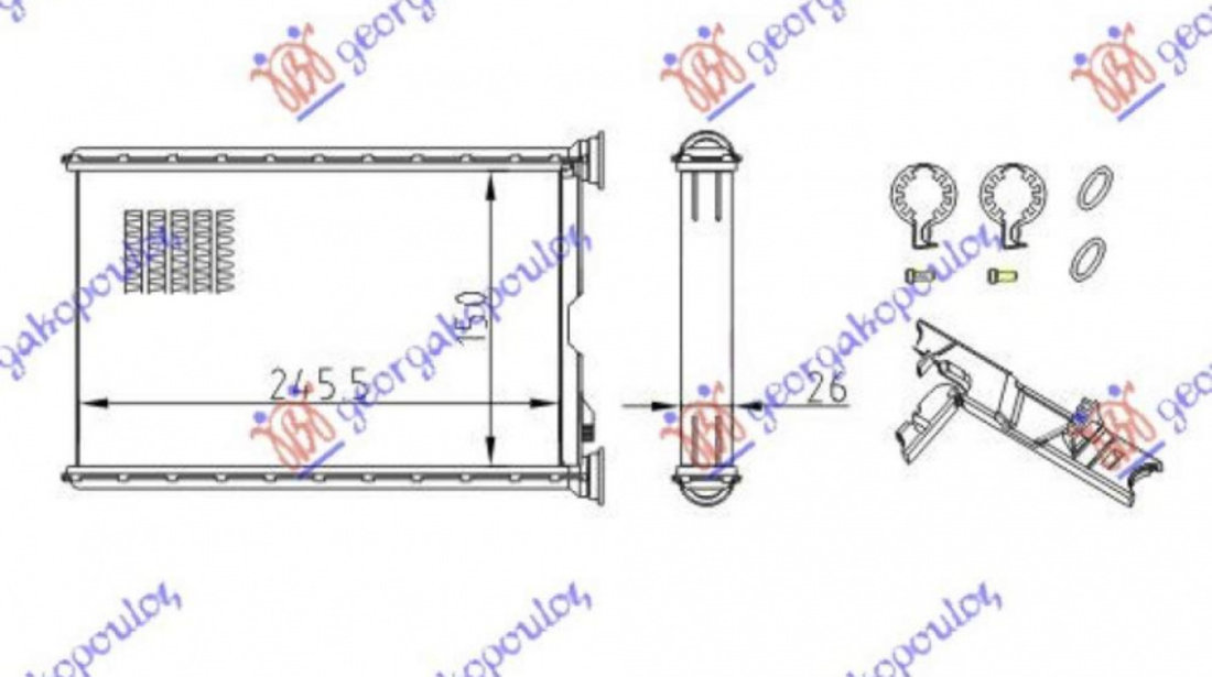 Calorifer Caldura - Bmw X1 (E84)2009 2010 , 64119128953