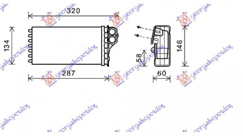 Calorifer Caldura - Citroen Xsara Picasso 1999 , 6448n3