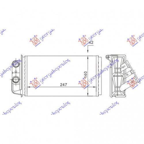 Calorifer Caldura - Fiat Strada 2005 , 46723061