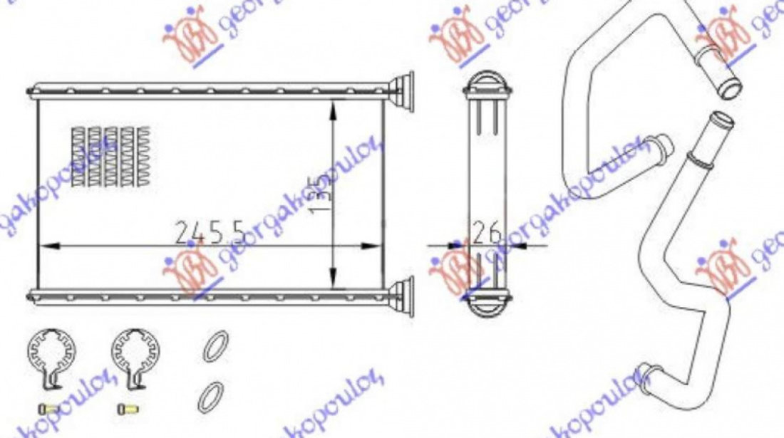 Calorifer Caldura - Fiat Uno 1989 , 7754055