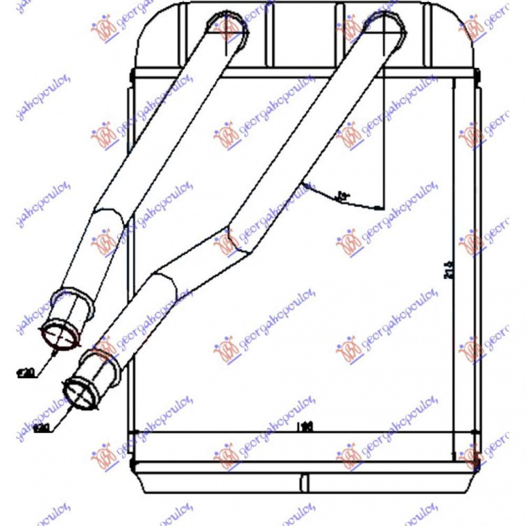 Calorifer Caldura - Ford Transit 1995 , 1092721