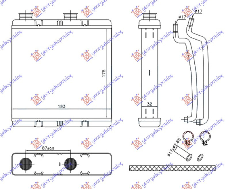 Calorifer Caldura - Honda Civic H/B-L/B 2006 , 79110smjg41