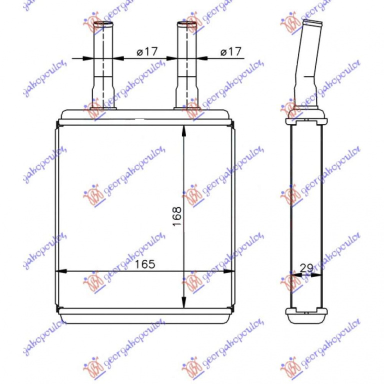 Calorifer Caldura - Hyundai Accent H/B 1999 , 97221-22000