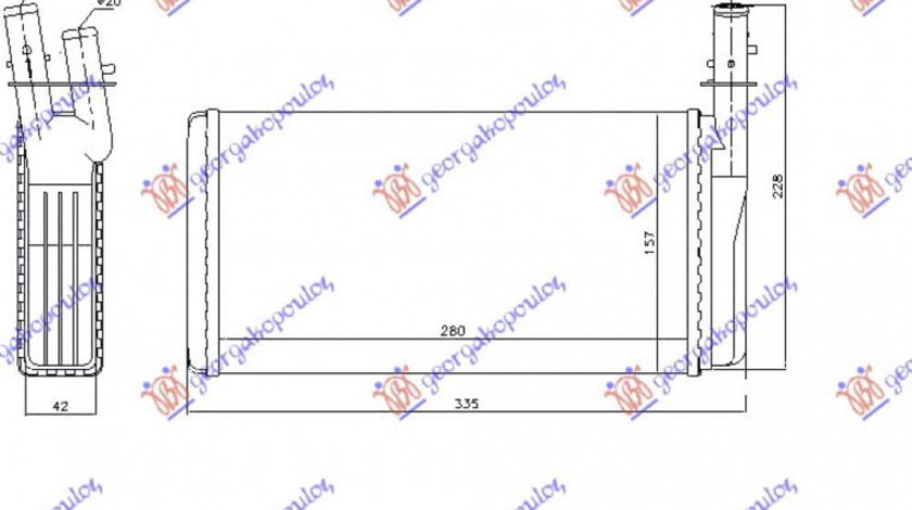 Calorifer Caldura - Hyundai Atos Prime 2003 , 9712302000