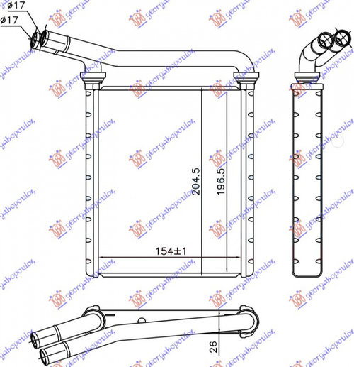 Calorifer Caldura - Lexus Ct 200h 2010 , 87107-42170