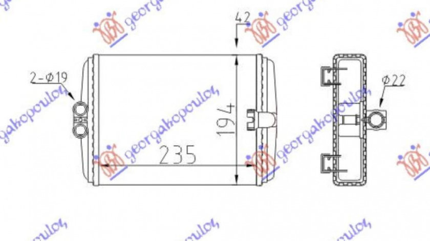 Calorifer Caldura - Mercedes Slk (R170) 1996 , 2208300261