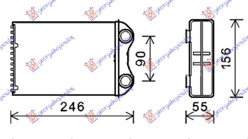 Calorifer Caldura - Mini Cooper/One (R50/R53)2002 2003 , 64111497527