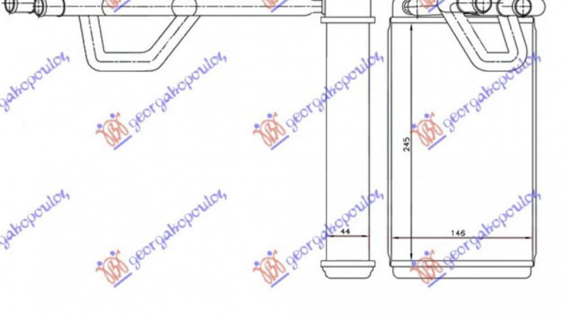 Calorifer Caldura - Nissan P/U (D40) Navara 2 Usi-4usi 2005 , 27140-Eb01a