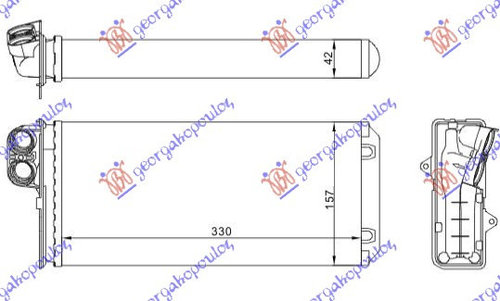 Calorifer Caldura - Opel Movano1998 1999 , 7701205584