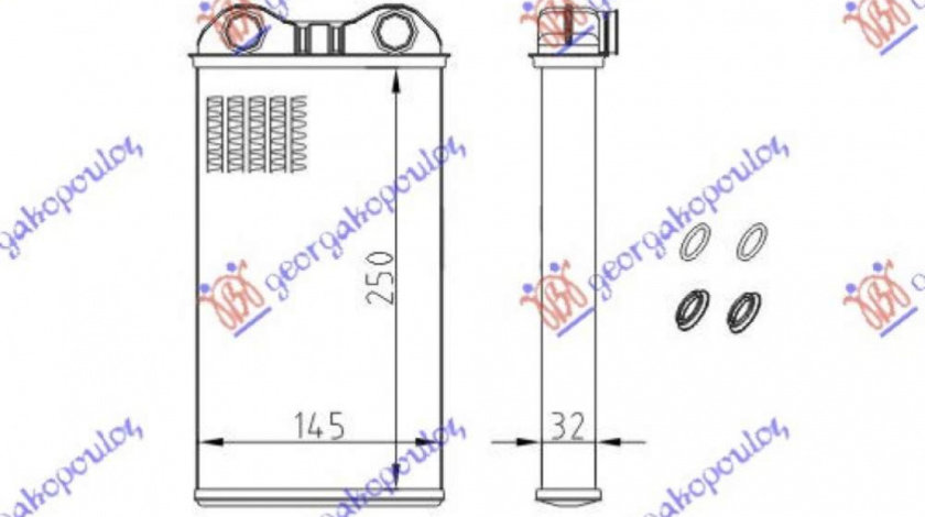 Calorifer Caldura - Opel Vivaro 2002 , 4409453