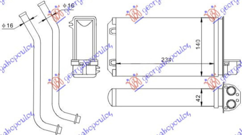 Calorifer Caldura - Peugeot 205 1983 , 644851