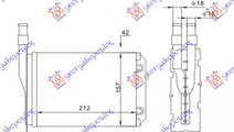 Calorifer Caldura - Renault 5 Super 85-95, 7701027...