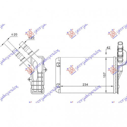 Calorifer Caldura - Renault Clio 2001 , 7701045552