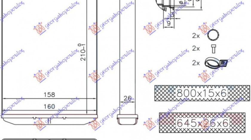 Calorifer Caldura - Renault Kangoo 2008 , 4419679