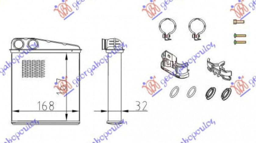 Calorifer Caldura - Renault Modus 2005 , 27140-Ax700