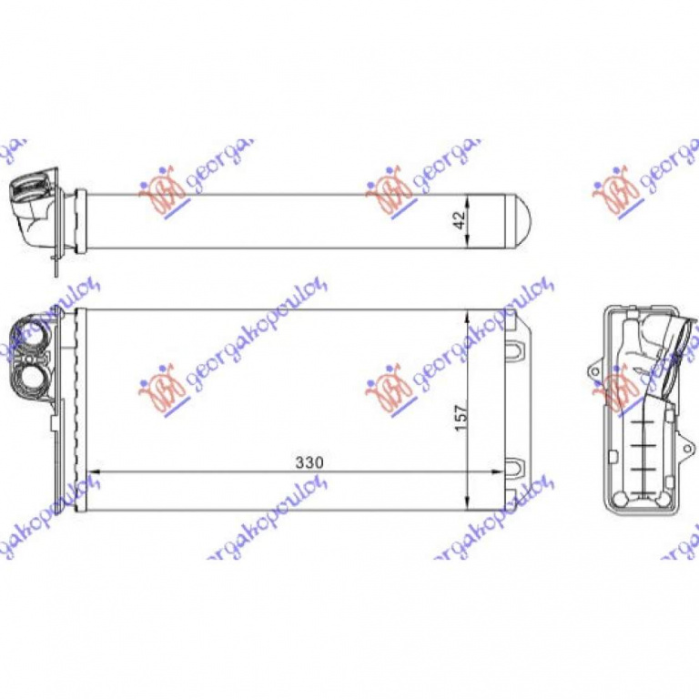 Calorifer Caldura - Renault Modus 2008 , 27140-Ax700