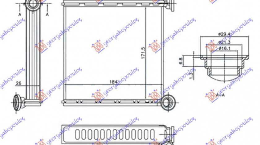 Calorifer Caldura - Seat Ateca 2000-2001, 5q0819031