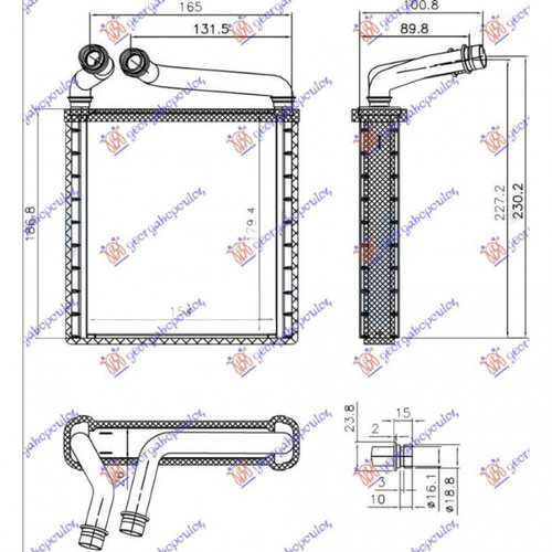 Calorifer Caldura - Vw Passat 2011 , 561819031?