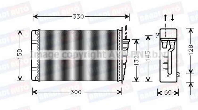 Calorifer incalzire habitaclu BA0813000029 alfa romeo 145 ⭐⭐⭐⭐⭐