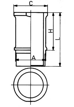 Camasa cilindru PEUGEOT 307 SW (3H) (2002 - 2016) KOLBENSCHMIDT 89584110 piesa NOUA