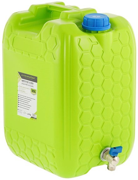 Canistra Apa 20L Verde Cu Robinet Metalic Scurt Carmotion 63801