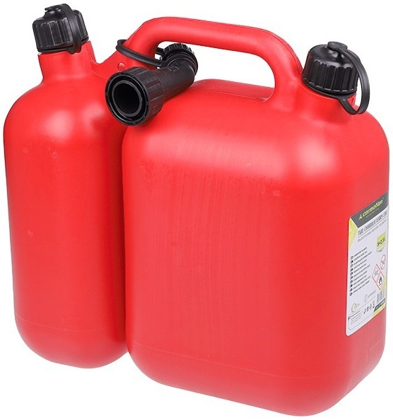 Canistra Combustibil Carmotion Dubla Plastic Rosu 5L + 2,5L 63583