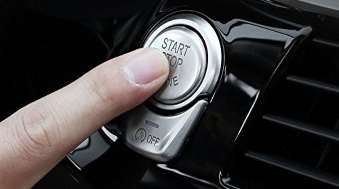 Capac Buton Start-Stop/Auto Hold Compatibil Bmw Seria 6 F06 2011→ 8014 Aluminiu