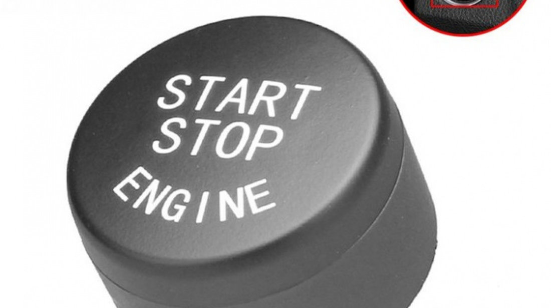 Capac Buton Start-Stop Compatibil Bmw Seria 6 F12 2011→ SSV-8006 Negru